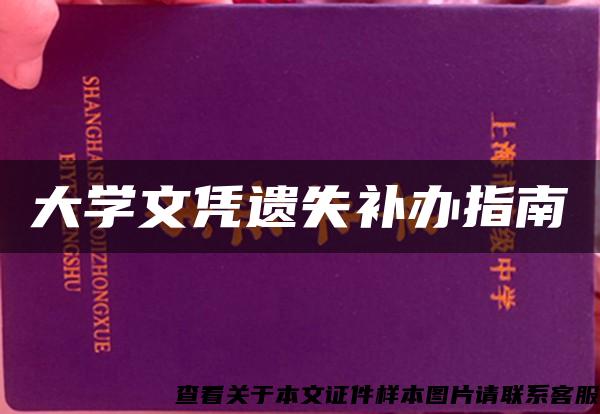 大學文憑遺失補辦指南