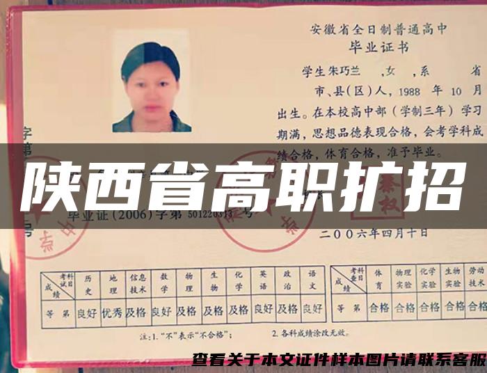 陜西省高職擴招