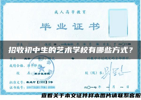 招收初中生的藝術學校有哪些方式？