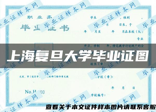 上海復旦大學畢業證圖