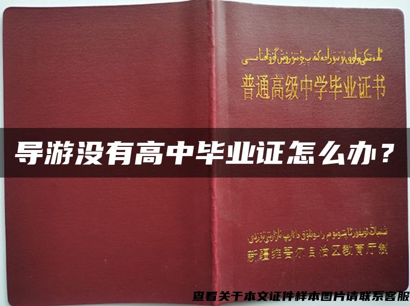 導游沒有高中畢業證怎么辦？