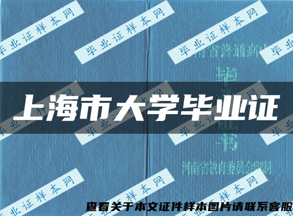 上海市大學畢業證