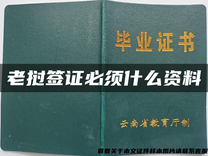 老撾簽證必須什么資料