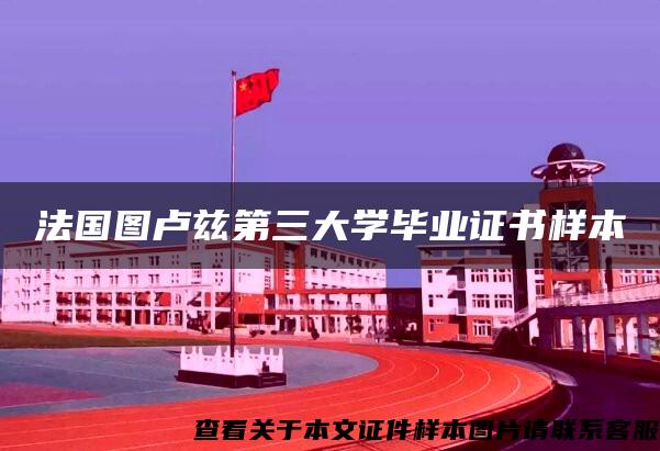 法國圖盧茲第三大學畢業證書樣本