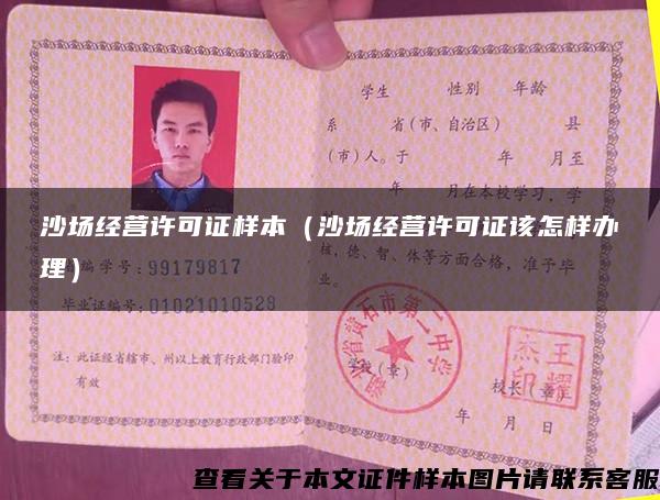 沙場經營許可證樣本（沙場經營許可證該怎樣辦理）