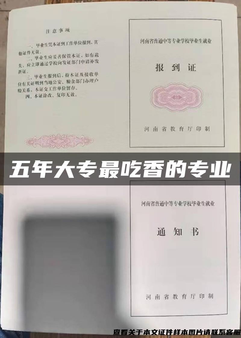 五年大專最吃香的專業