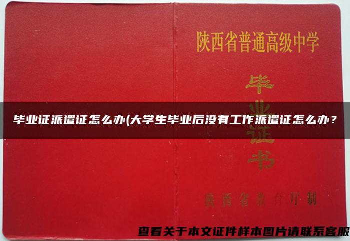 畢業證派遣證怎么辦(大學生畢業后沒有工作派遣證怎么辦？