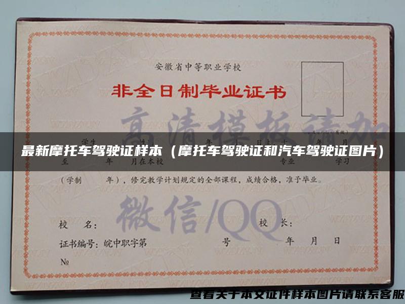 最新摩托車駕駛證樣本（摩托車駕駛證和汽車駕駛證圖片）
