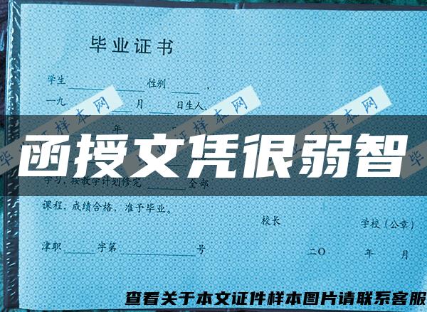 函授文憑很弱智