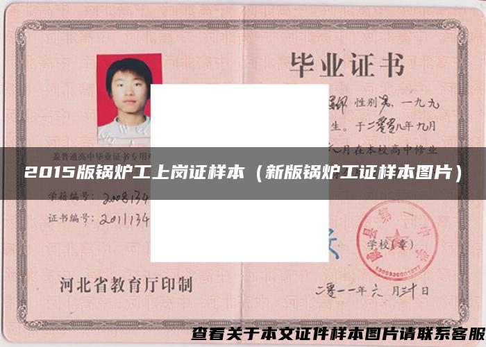 2015版鍋爐工上崗證樣本（新版鍋爐工證樣本圖片）
