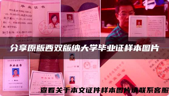 分享原版西雙版納大學畢業證樣本圖片