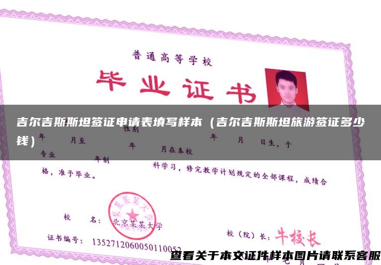吉爾吉斯斯坦簽證申請表填寫樣本（吉爾吉斯斯坦旅游簽證多少錢）