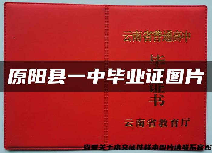原陽縣一中畢業證圖片