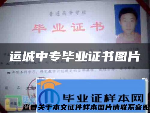 運城中專畢業證書圖片