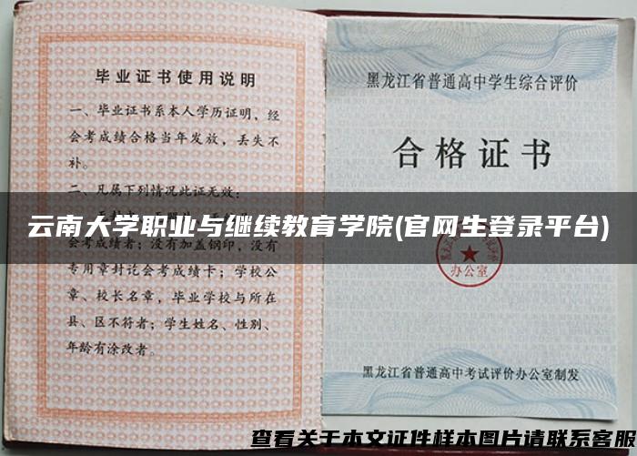 云南大學職業與繼續教育學院(官網生登錄平臺)