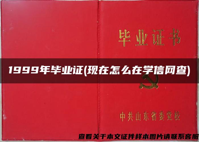 1999年畢業證(現在怎么在學信網查)