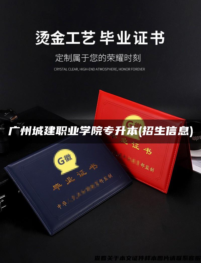廣州城建職業學院專升本(招生信息)