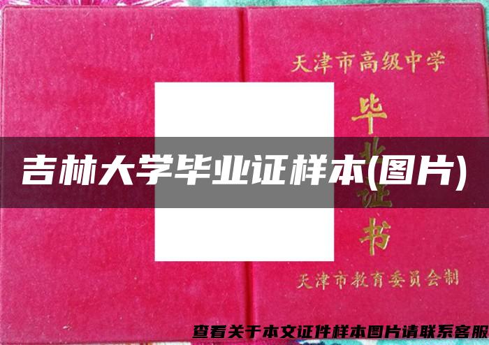 吉林大學畢業證樣本(圖片)