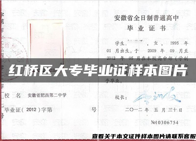 紅橋區大專畢業證樣本圖片