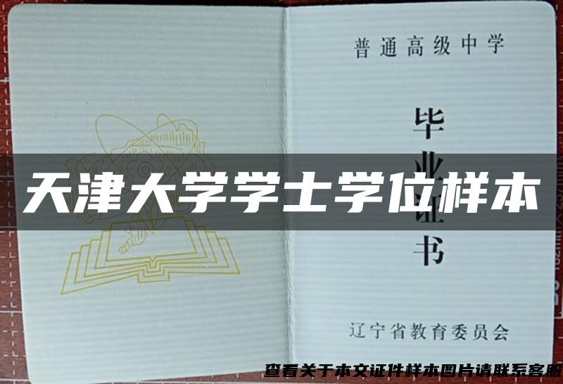 天津大學學士學位樣本