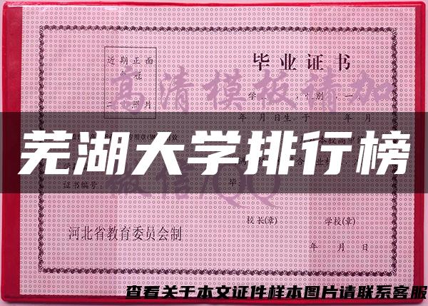 蕪湖大學排行榜