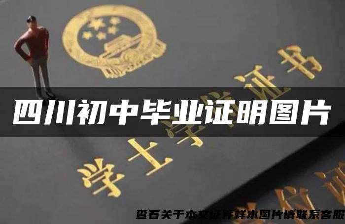 四川初中畢業證明圖片