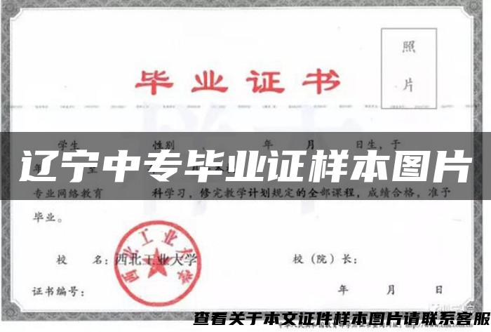 遼寧中專畢業證樣本圖片