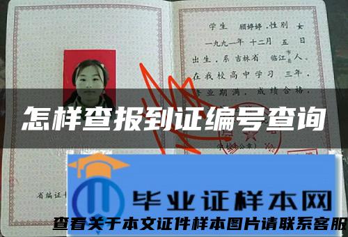 怎樣查報到證編號查詢