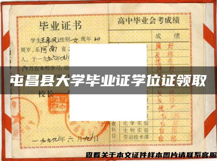 屯昌縣大學畢業證學位證領取