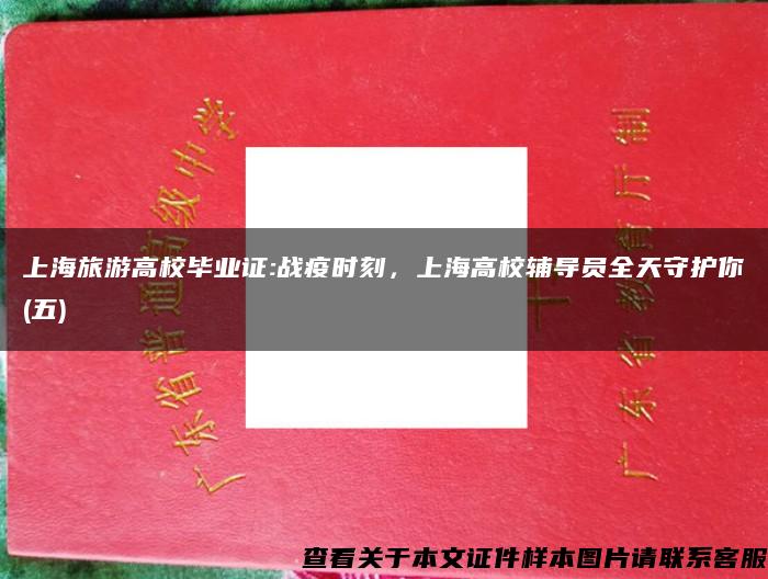 上海旅游高校畢業證:戰疫時刻，上海高校輔導員全天守護你(五)