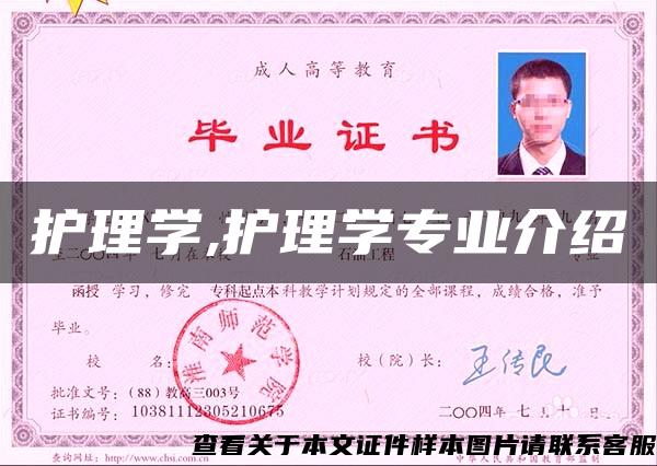 護理學,護理學專業介紹