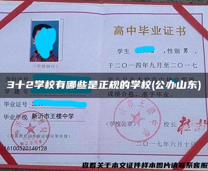 3十2學校有哪些是正規的學校(公辦山東)