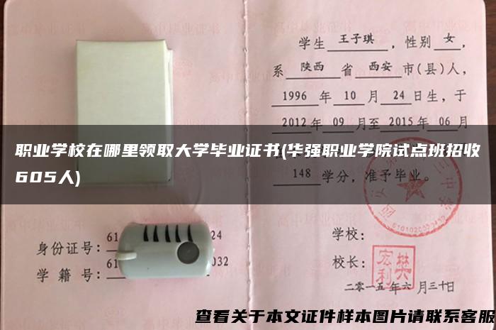 職業學校在哪里領取大學畢業證書(華強職業學院試點班招收605人)