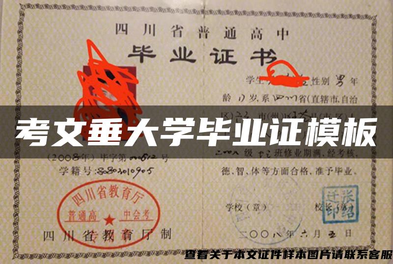 考文垂大學畢業證模板