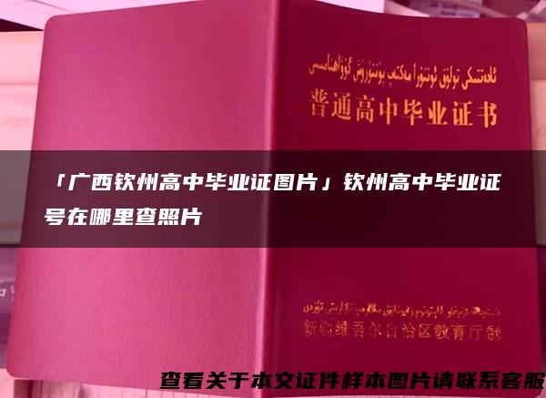 「廣西欽州高中畢業證圖片」欽州高中畢業證號在哪里查照片