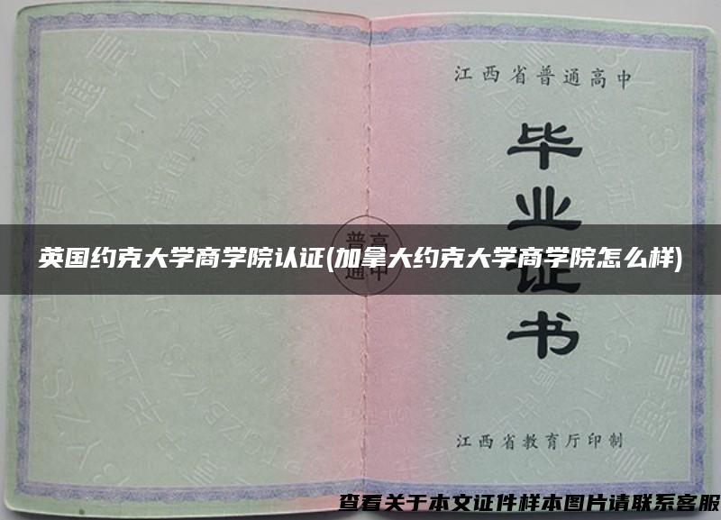 英國約克大學商學院認證(加拿大約克大學商學院怎么樣)