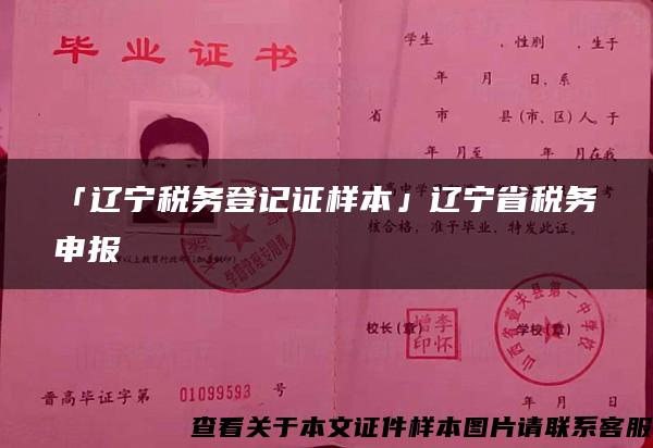 「遼寧稅務登記證樣本」遼寧省稅務申報