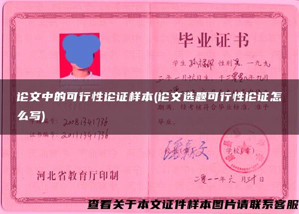 論文中的可行性論證樣本(論文選題可行性論證怎么寫)