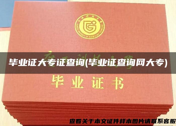 畢業證大專證查詢(畢業證查詢網大專)