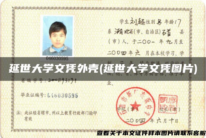 延世大學文憑外殼(延世大學文憑圖片)