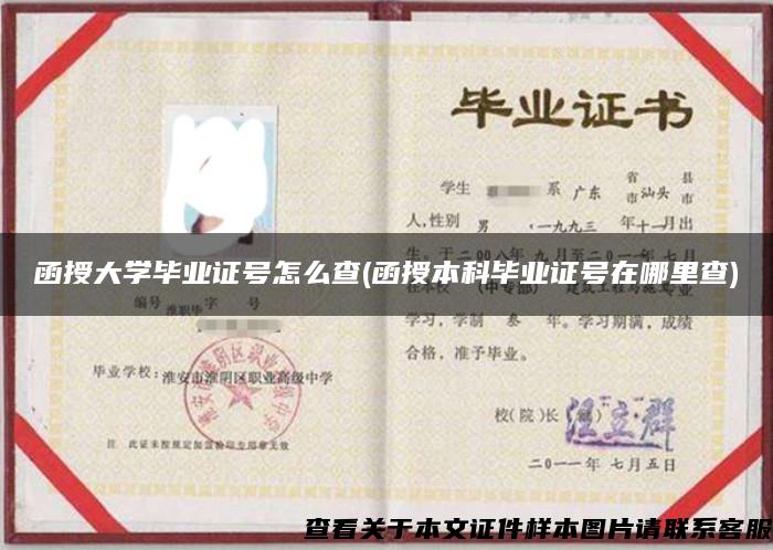 函授大學畢業證號怎么查(函授本科畢業證號在哪里查)