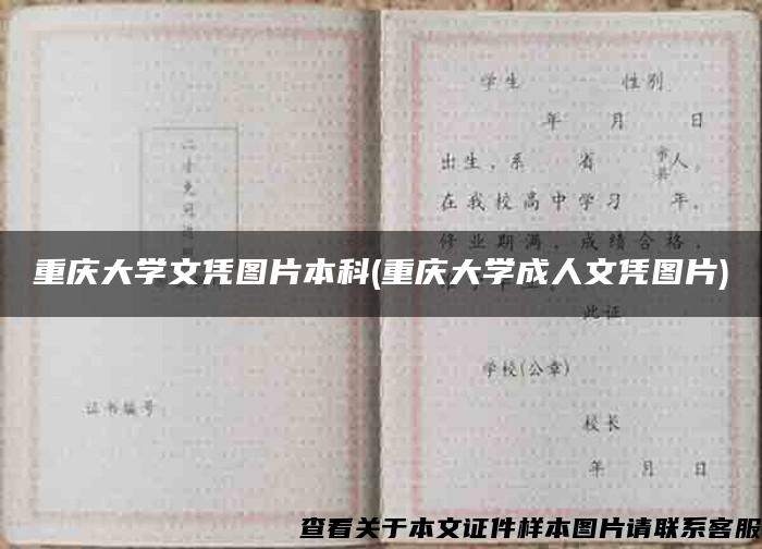 重慶大學文憑圖片本科(重慶大學成人文憑圖片)
