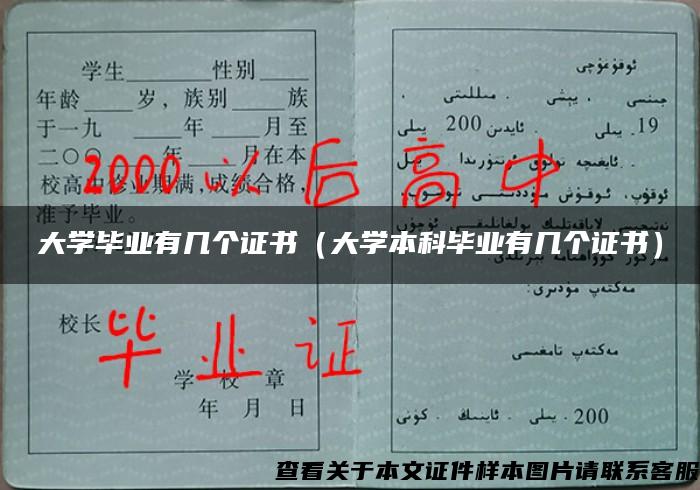 大學畢業有幾個證書（大學本科畢業有幾個證書）