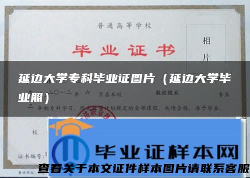延邊大學?？飘厴I證圖片（延邊大學畢業照）