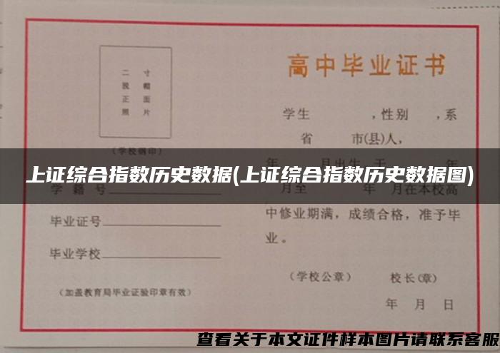 上證綜合指數歷史數據(上證綜合指數歷史數據圖)