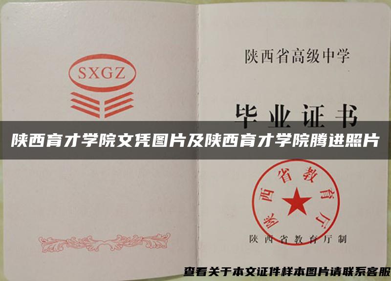 陜西育才學院文憑圖片及陜西育才學院騰進照片