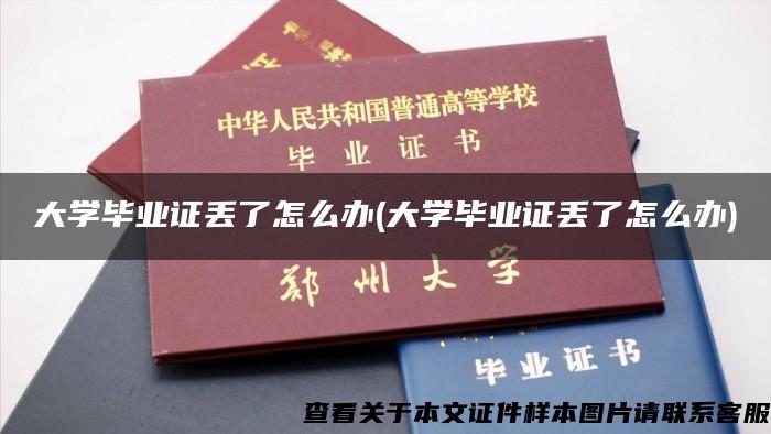 大學畢業證丟了怎么辦(大學畢業證丟了怎么辦)