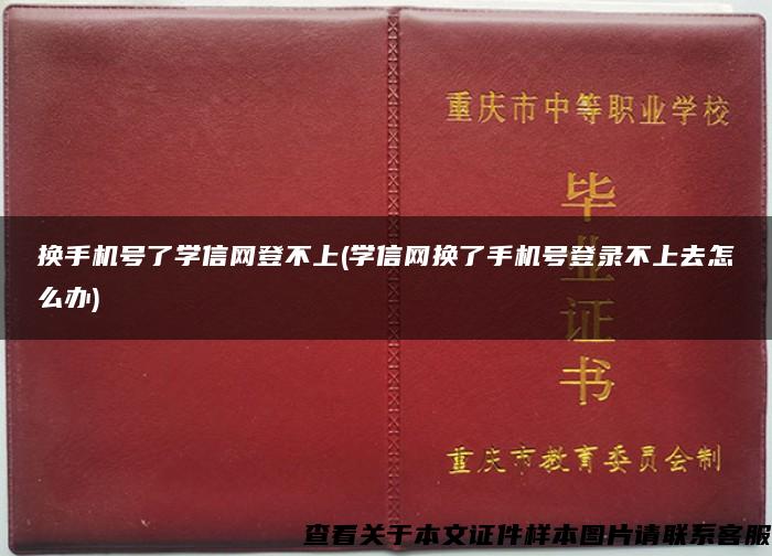 換手機號了學信網登不上(學信網換了手機號登錄不上去怎么辦)