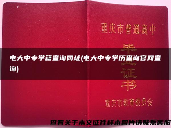 電大中專學籍查詢網址(電大中專學歷查詢官網查詢)