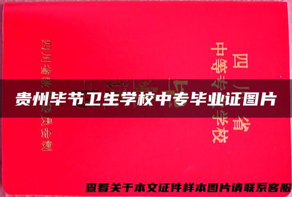 貴州畢節衛生學校中專畢業證圖片